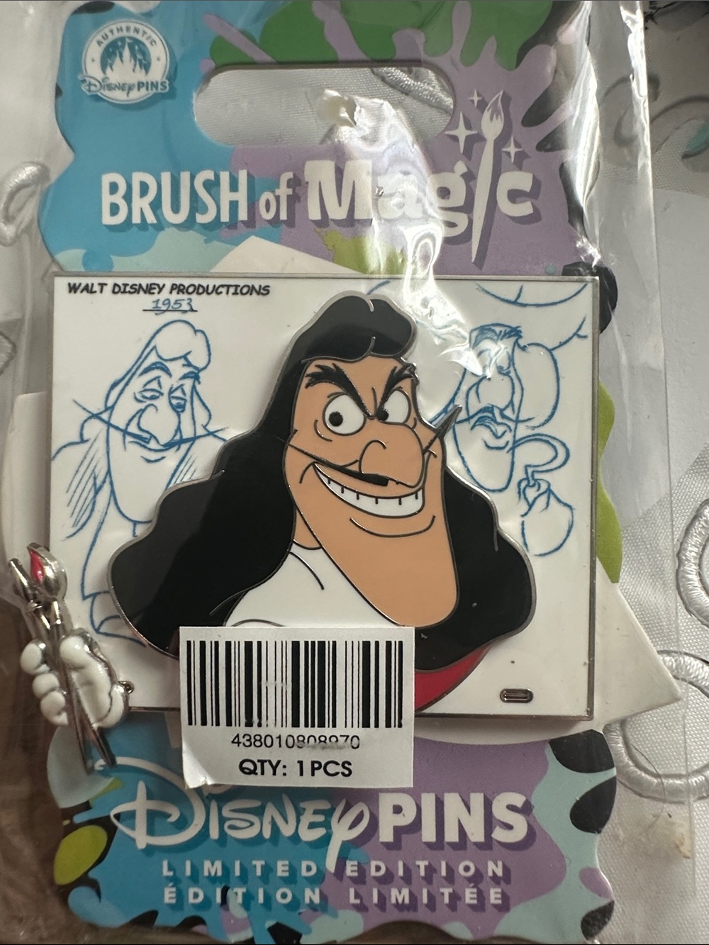 Disney brush of magic pin